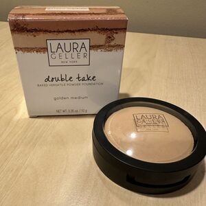 Laura Geller Double Take Baked Versatile Powder Foundation, Golden Medium